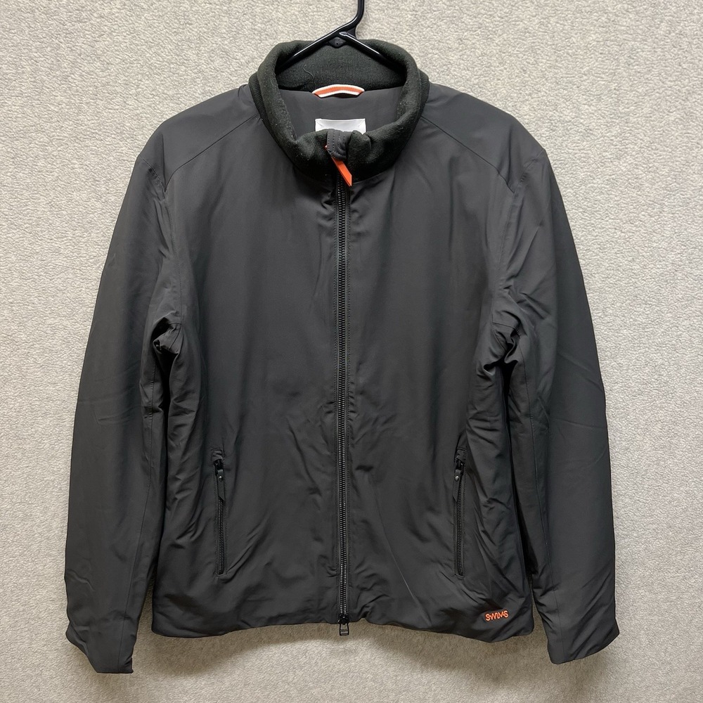 Swims Mens Monza Jacket Gray Inner Pockets Long Sleeve‎ Insulated Full Zip M